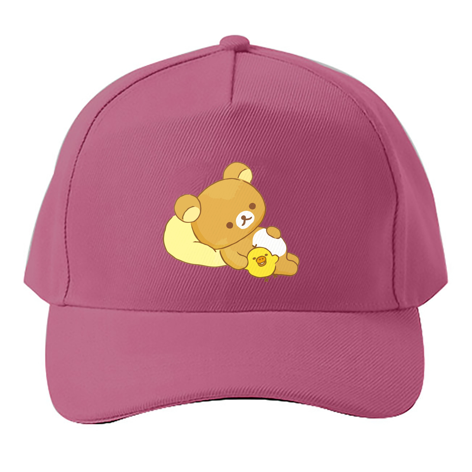 （画像用） リラックマ リラックマ キイロイトリ Rilakkuma Korilakkuma Kiiroitori ベースボールキャップ 綿100％ 男女兼用 帽子 スポーツ